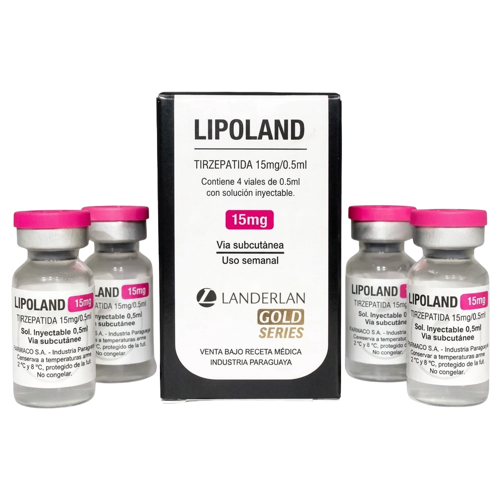 Lipoland Tirzepatida 60mg 4 Ampolas 15mg/05ml - Landerlan